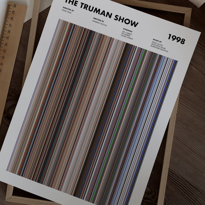 The Truman Show Movie Barcode Poster