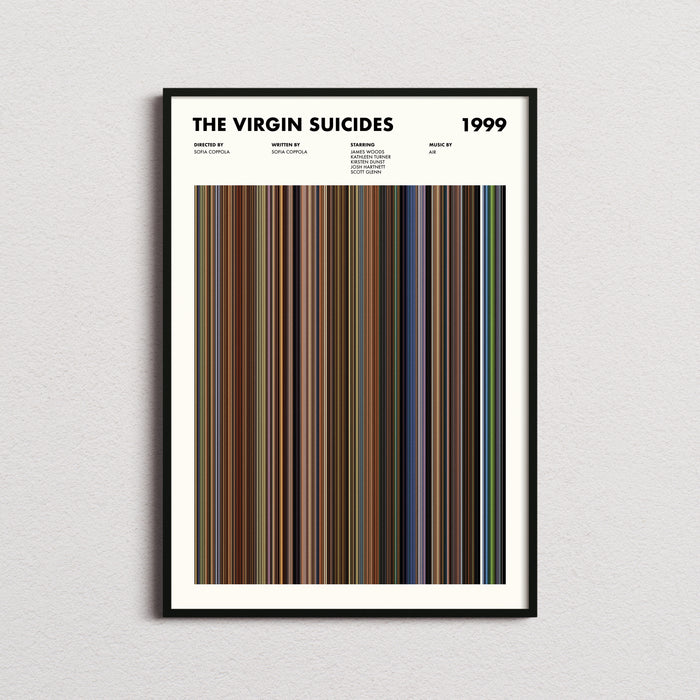 The Virgin Suicides Movie Barcode Movie Barcode Poster