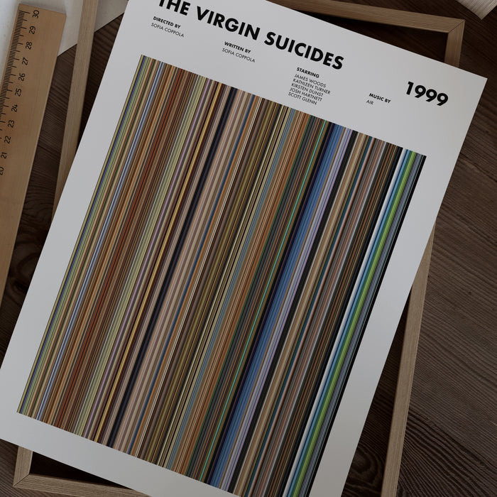 The Virgin Suicides Movie Barcode Movie Barcode Poster