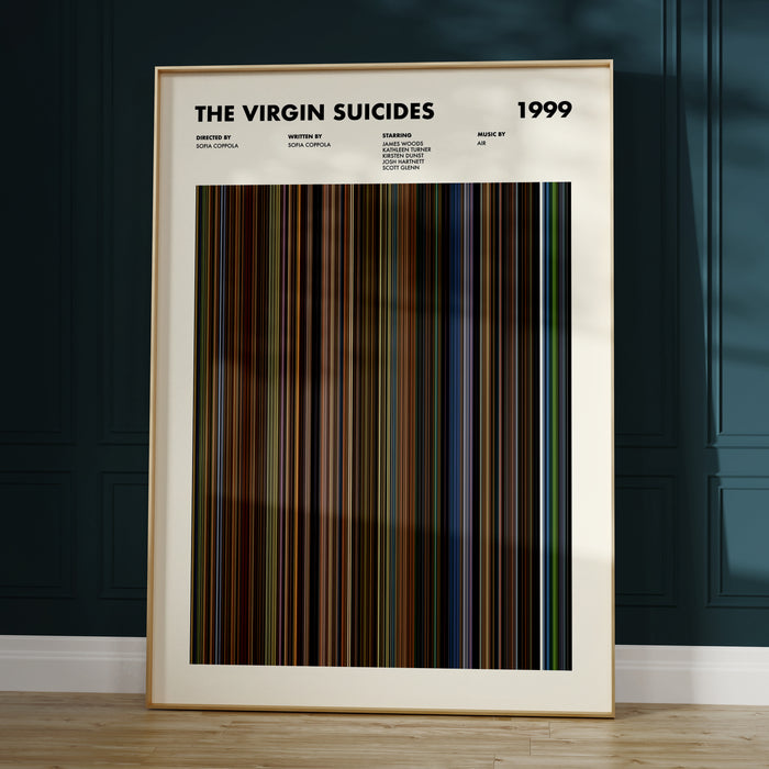 The Virgin Suicides Movie Barcode Movie Barcode Poster