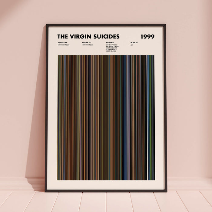 The Virgin Suicides Movie Barcode Movie Barcode Poster