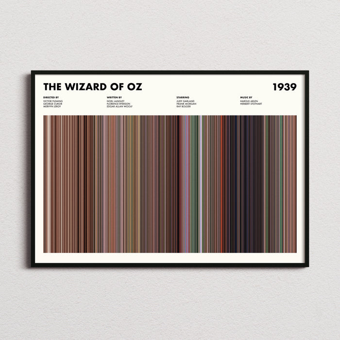 The Wizard Of Oz Movie Barcode Poster