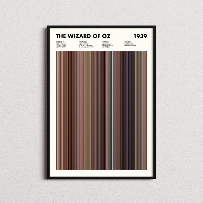 The Wizard Of Oz Movie Barcode Poster