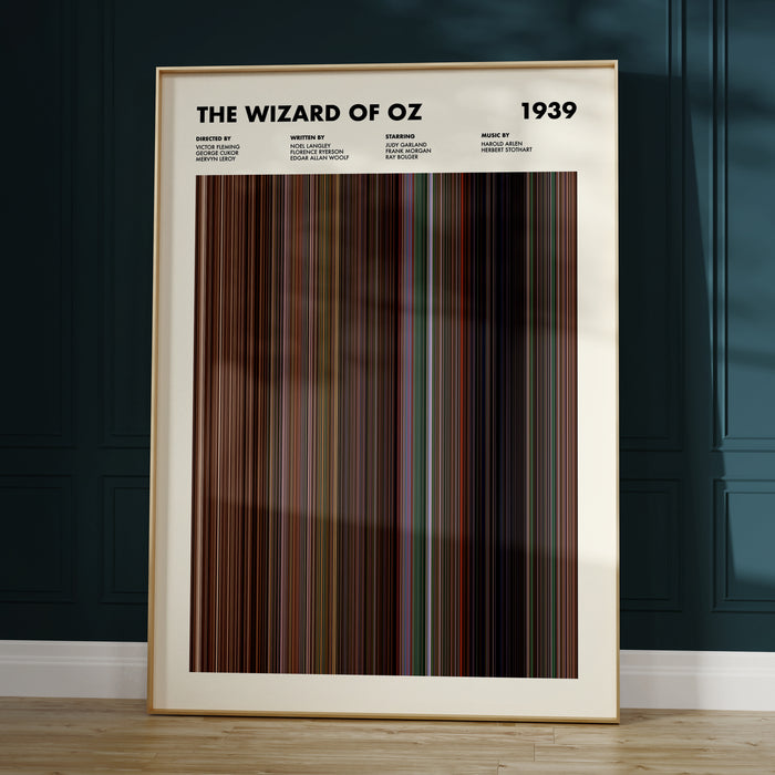 The Wizard Of Oz Movie Barcode Poster