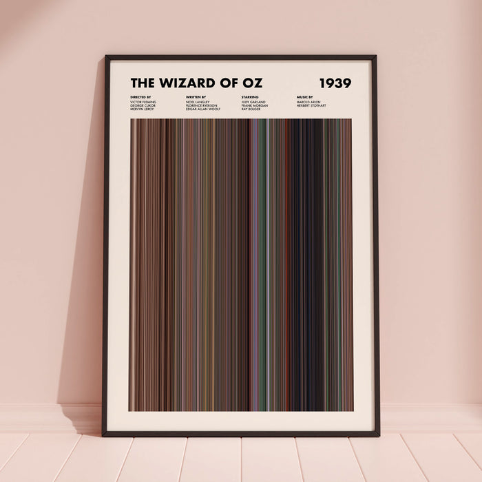 The Wizard Of Oz Movie Barcode Poster