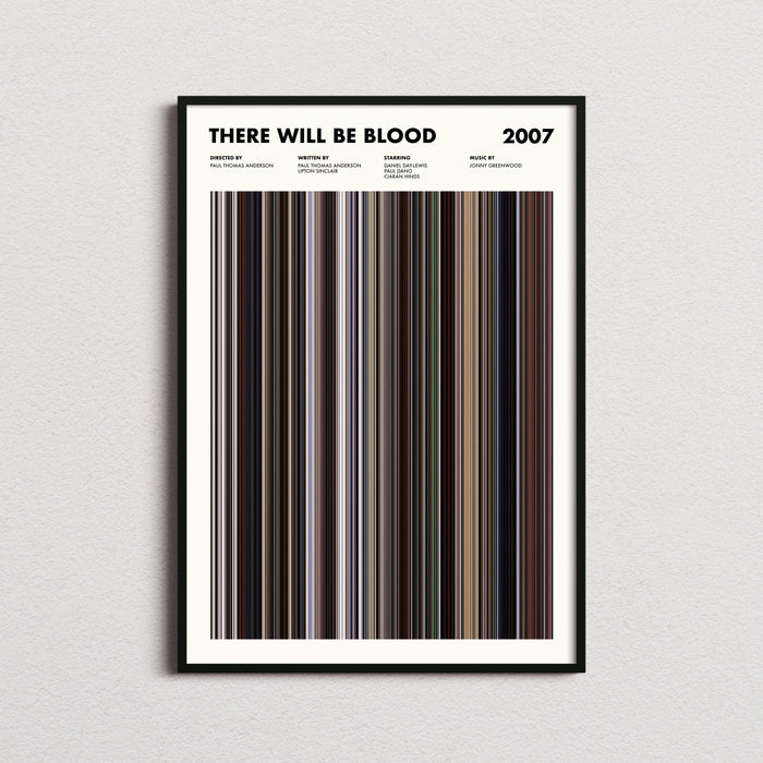 There Will Be Blood Movie Barcode Poster