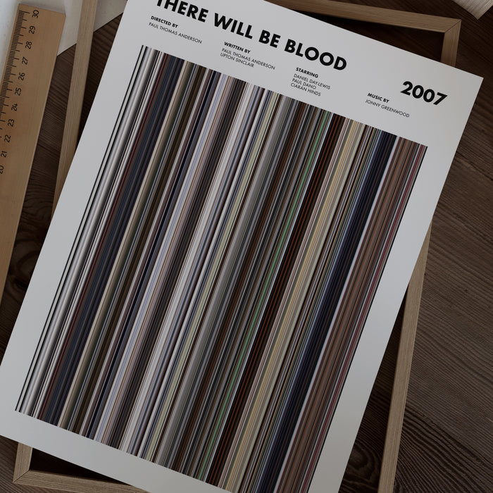 There Will Be Blood Movie Barcode Poster