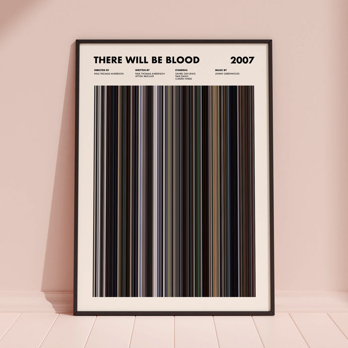 There Will Be Blood Movie Barcode Poster