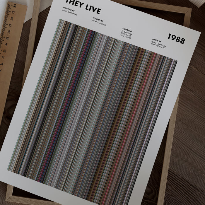 They Live Movie Barcode Poster