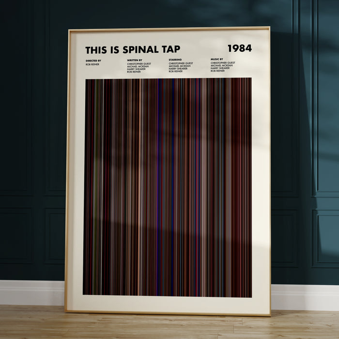 This Is Spinal Tap Movie Barcode Poster