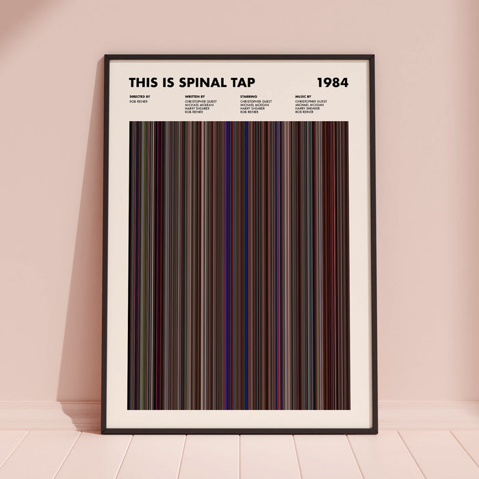 This Is Spinal Tap Movie Barcode Poster