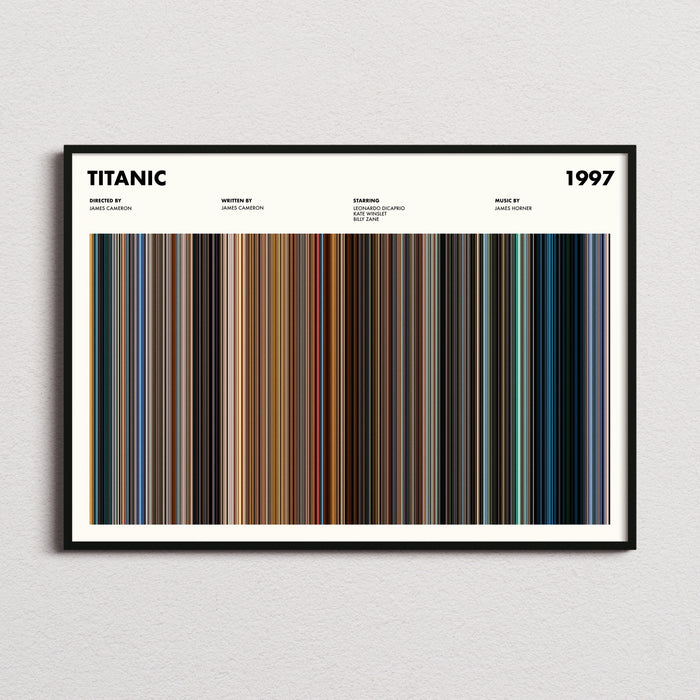 Titanic Movie Barcode Poster