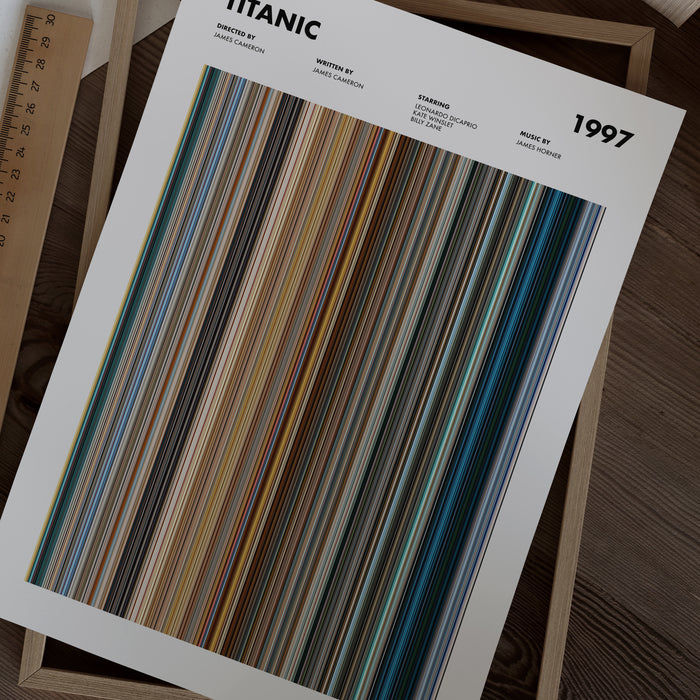 Titanic Movie Barcode Poster