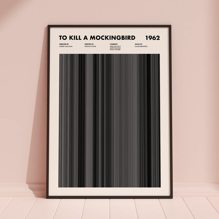 To Kill A Mockingbird Movie Barcode Poster