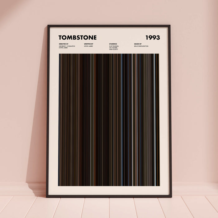 Tombstone Movie Barcode Poster