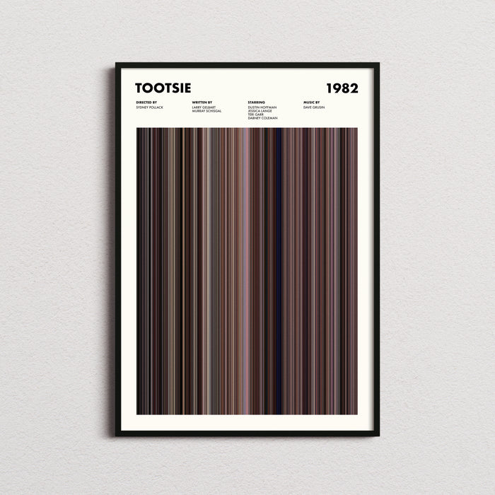 Tootsie Movie Barcode Poster