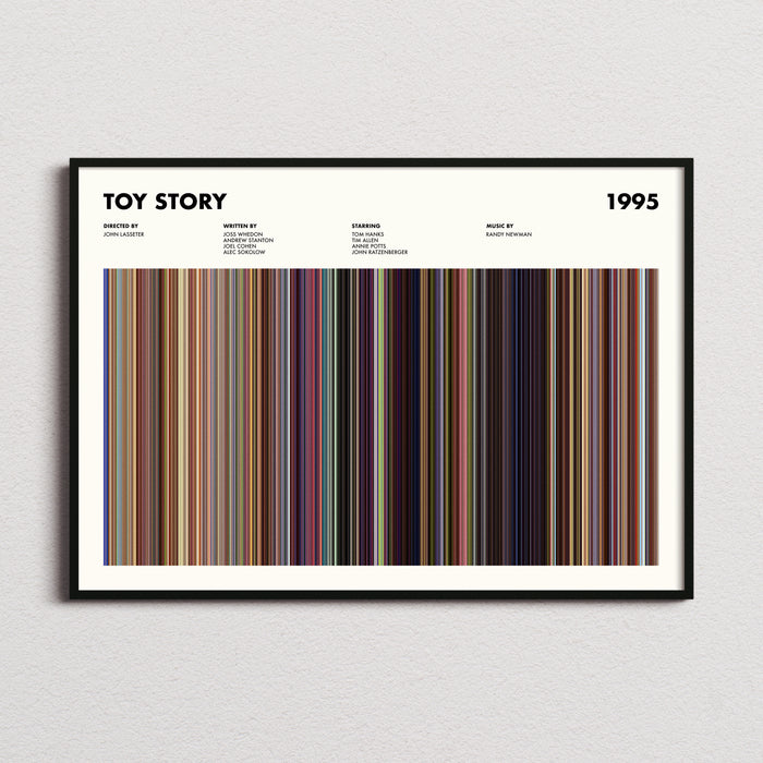 Toy Story Movie Barcode Poster