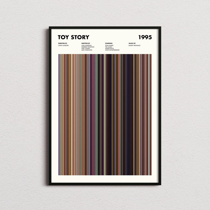 Toy Story Movie Barcode Poster