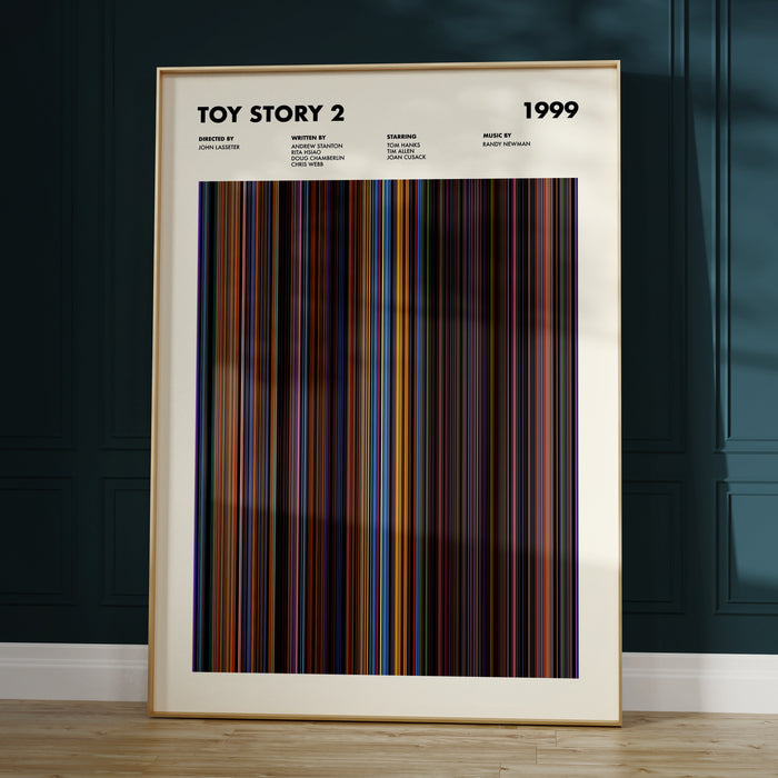 Toy Story 2 Movie Barcode Poster