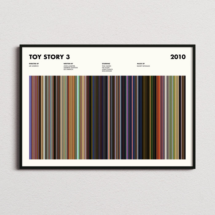 Toy Story 3 Movie Barcode Poster