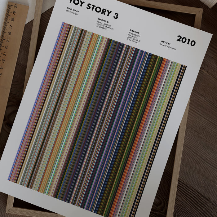 Toy Story 3 Movie Barcode Poster
