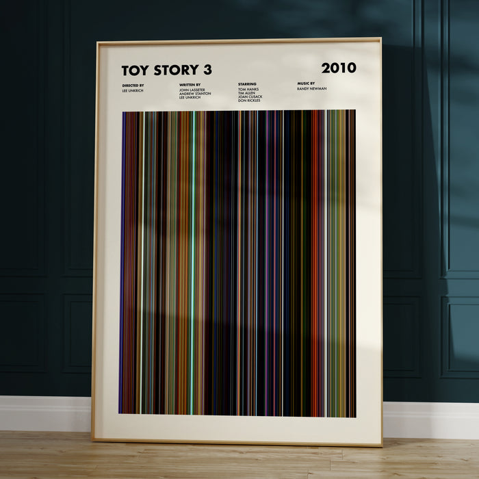 Toy Story 3 Movie Barcode Poster