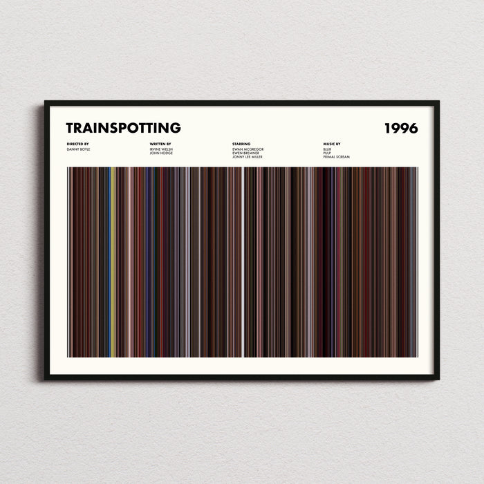 Trainspotting Movie Barcode Poster