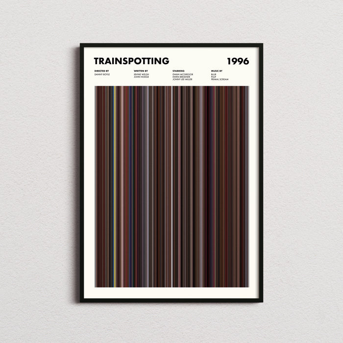 Trainspotting Movie Barcode Poster