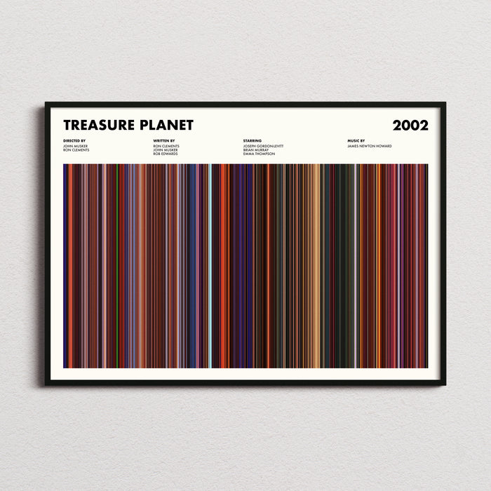 Treasure Planet Movie Barcode Poster