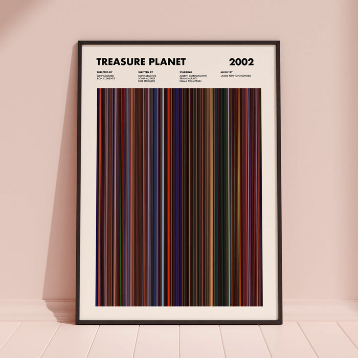 Treasure Planet Movie Barcode Poster