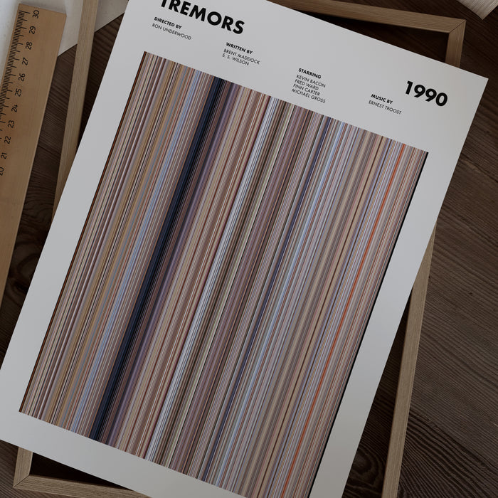 Tremors Movie Barcode Poster