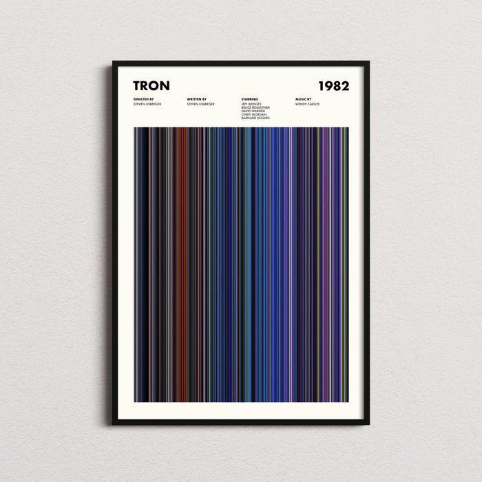 Tron Movie Barcode Poster