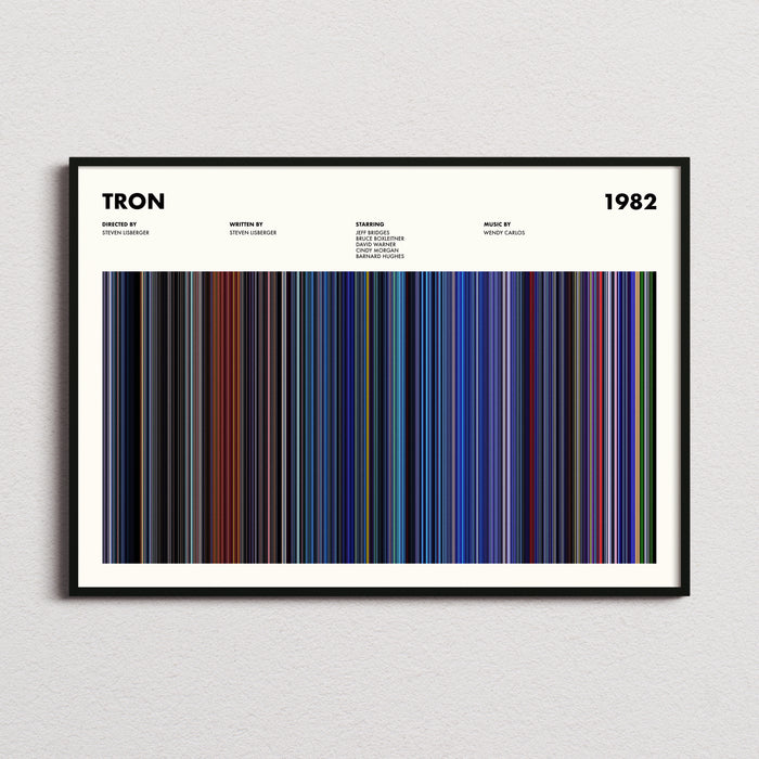 Tron Movie Barcode Poster