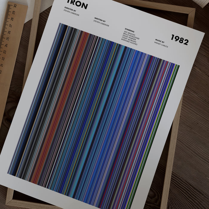 Tron Movie Barcode Poster