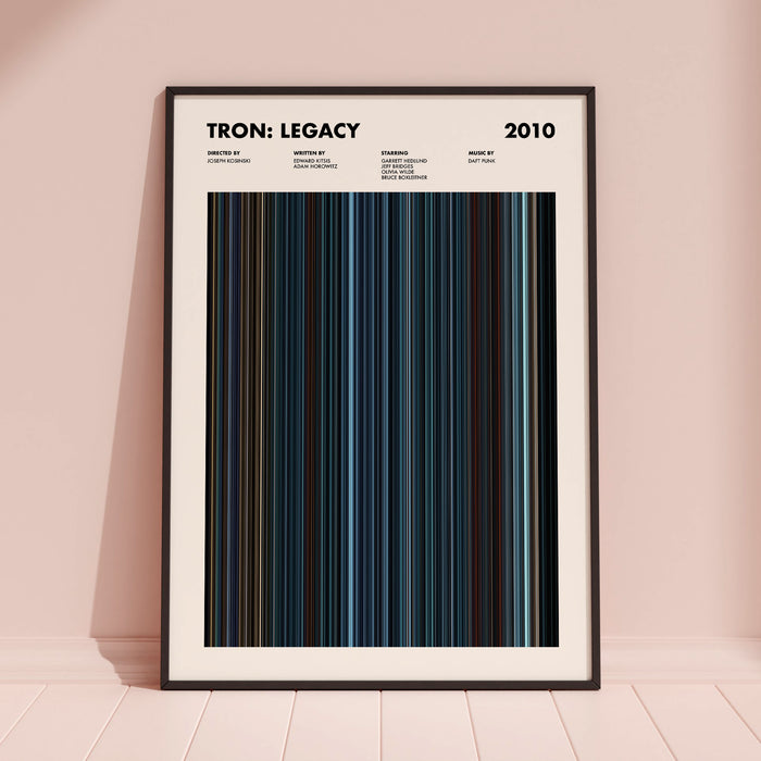 Tron Legacy Movie Barcode Poster