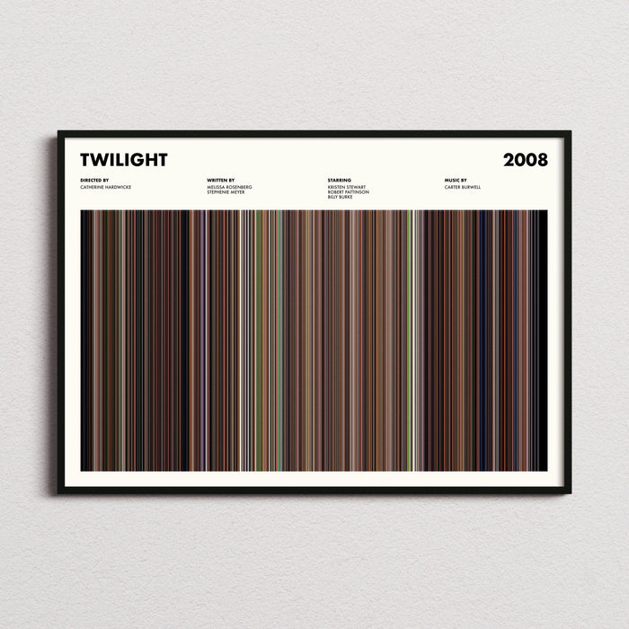 Twilight Movie Barcode Poster