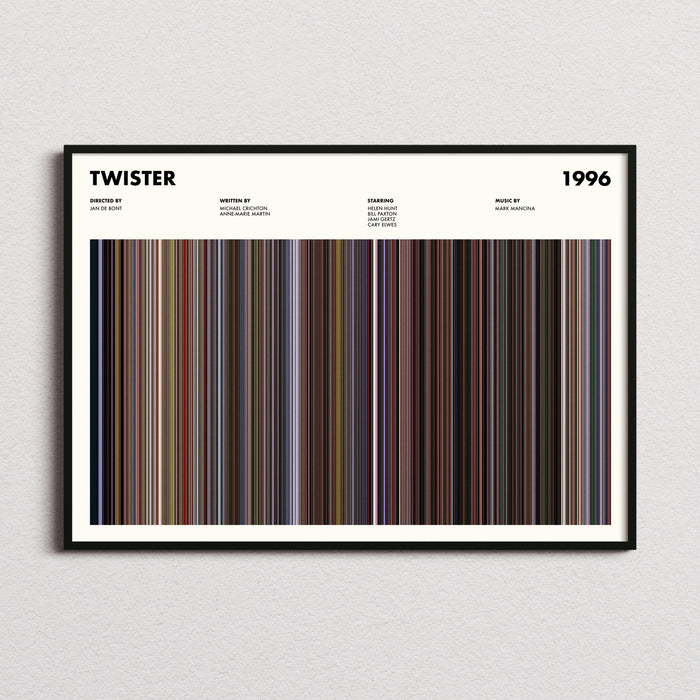 Twister Movie Barcode Poster