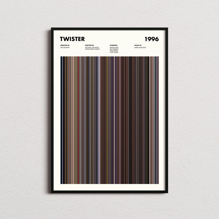 Twister Movie Barcode Poster