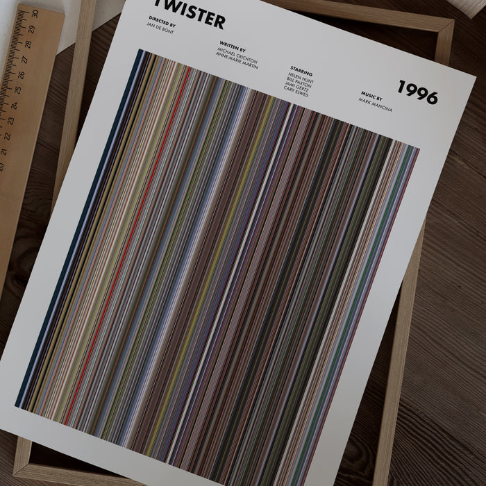 Twister Movie Barcode Poster