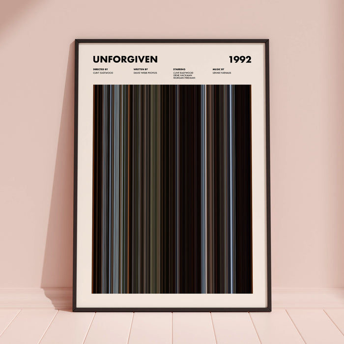 Unforgiven Movie Barcode Poster