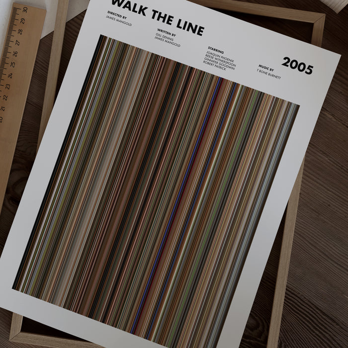 Walk The Line Movie Barcode Poster