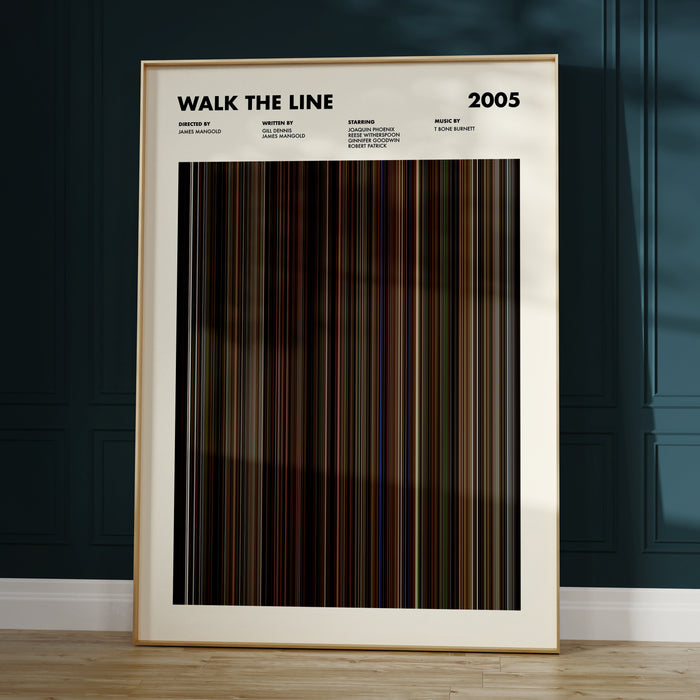 Walk The Line Movie Barcode Poster