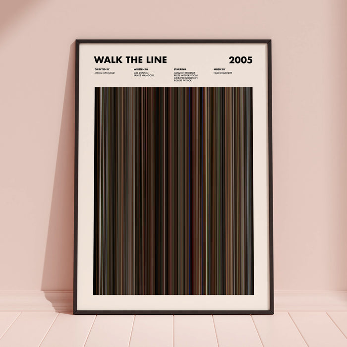 Walk The Line Movie Barcode Poster