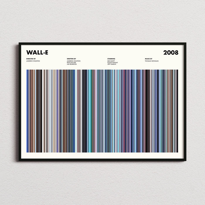 Wall-E Movie Barcode Poster