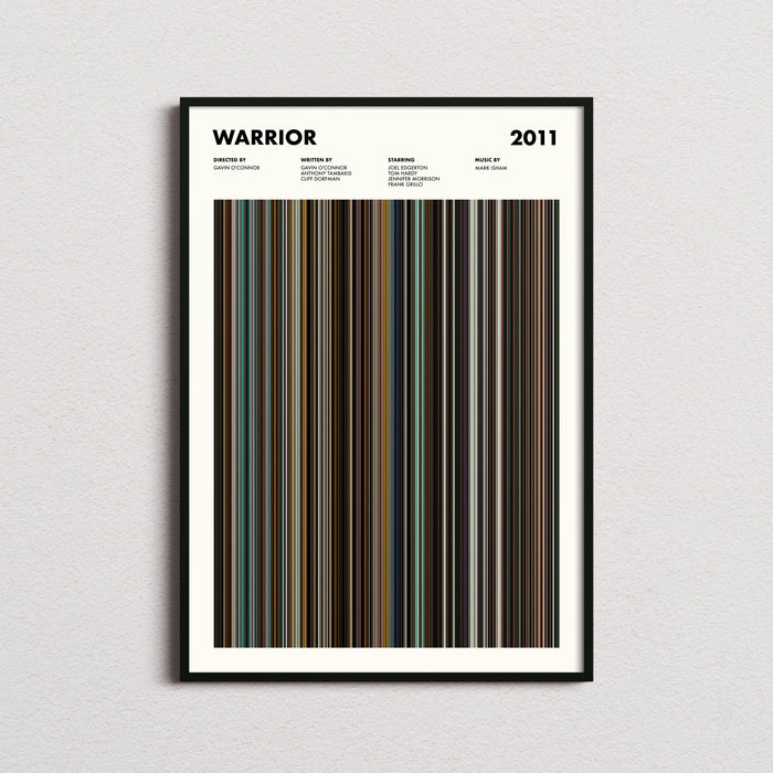 Warrior Movie Barcode Poster