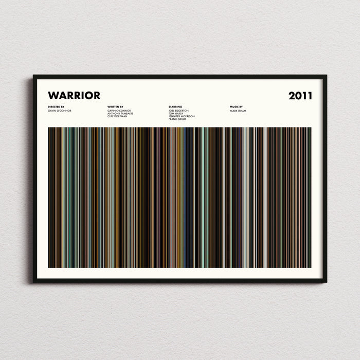 Warrior Movie Barcode Poster