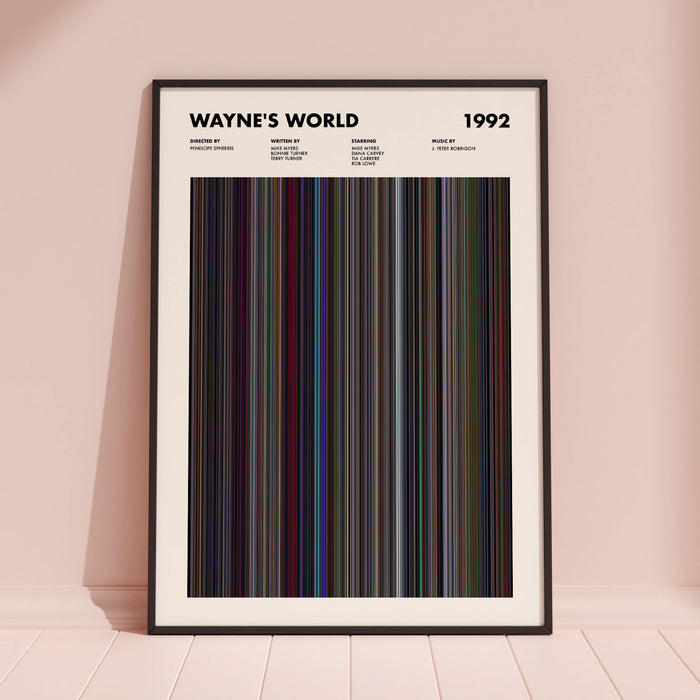 Waynes World Movie Barcode Poster