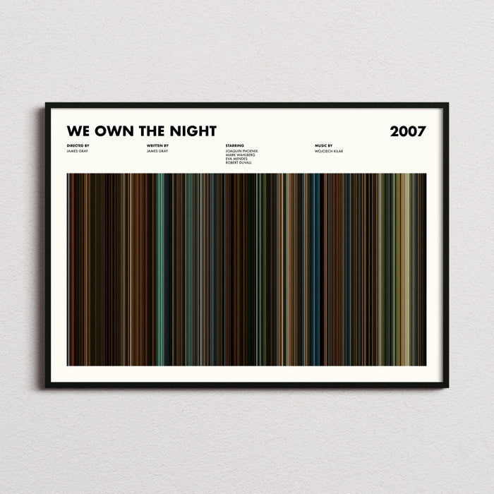 We Own The Night Movie Barcode Movie Barcode Poster