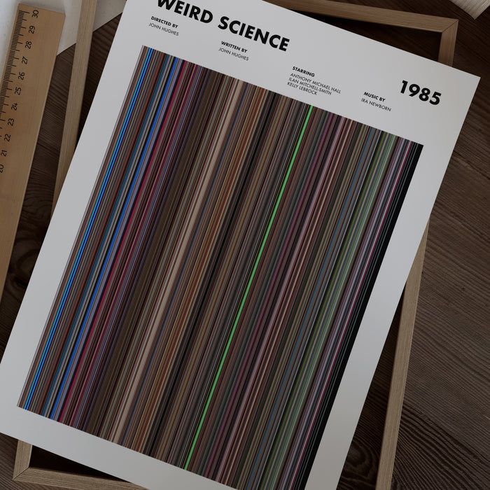 Weird Science Movie Barcode Poster