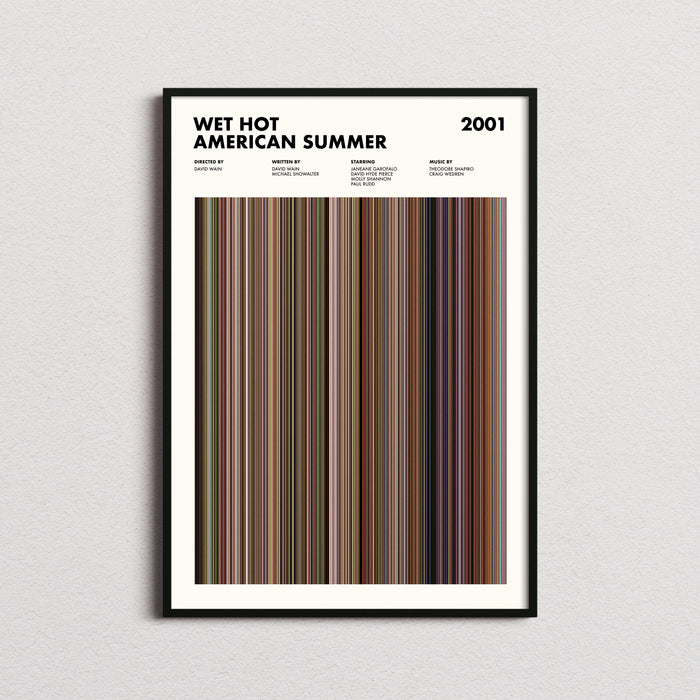 Wet Hot American Summer Movie Barcode Poster